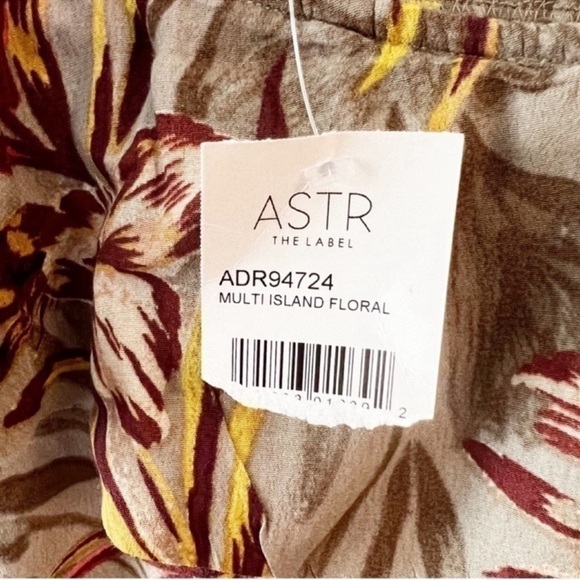 ASTR The Label One Shoulder Tropical Floral Print Ruffle Mini Dress Size XS NEW - Picture 8 of 11